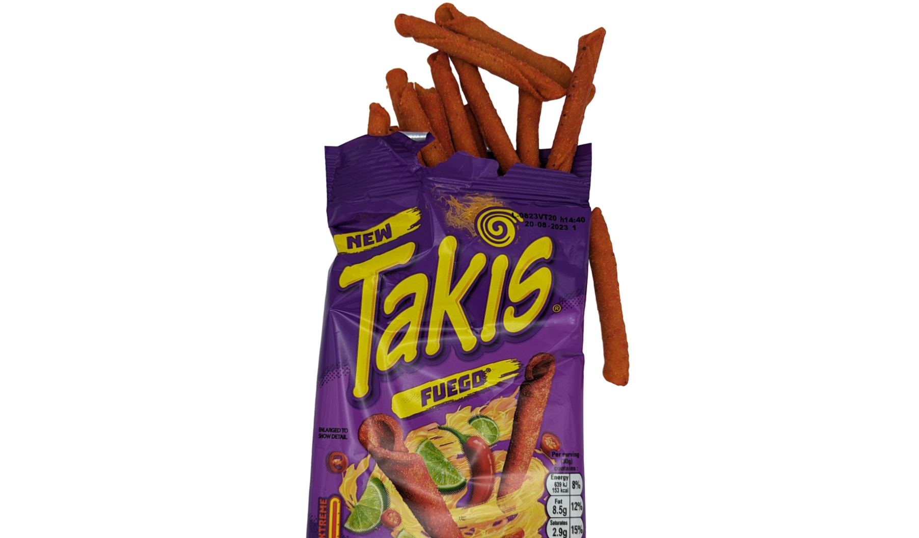 Takis Fuego Bag and Crisps
